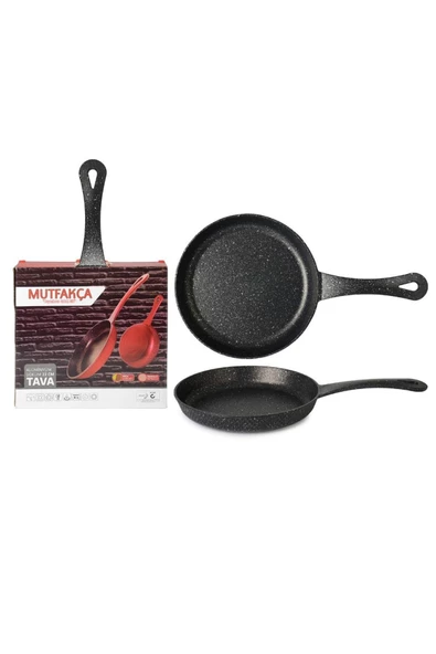 ERGENÇLER Renkli Yekpare Alüminyum Döküm 22 cm Tava - 2