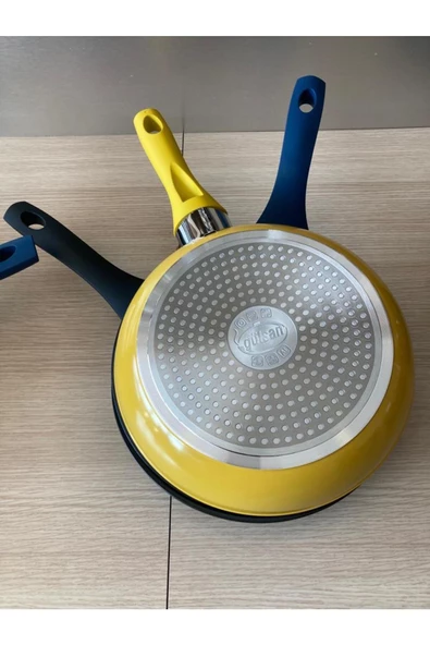 gülsan Ceraflon 3 Boy Kapaksız İndüksiyon Uyumlu Tava Seti  26-28-30cm-SİYAH - 3