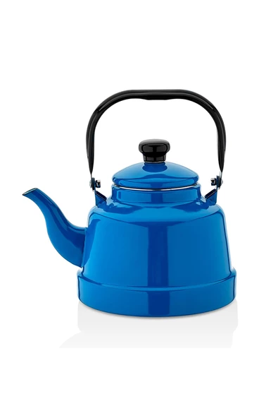 Ebru Metal 22 Parça Lalenaz Emaye Nostaljik Orta Boy Çaydanlık  Ve Çay Seti Takımı - 3