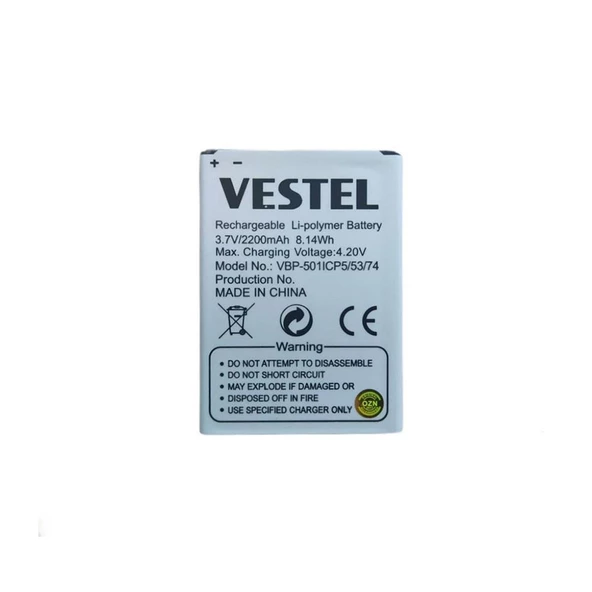 Fixist Vestel Venüs 5.0V ile Uyumlu İthal Pil