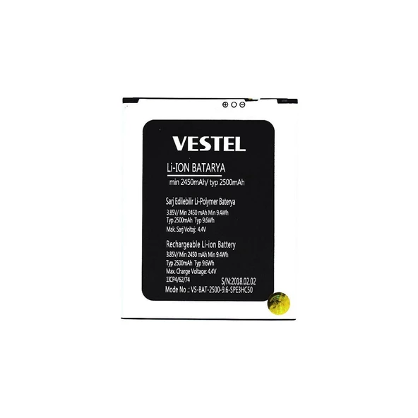 Fixist Vestel Venüs E3 ile Uyumlu İthal Pil