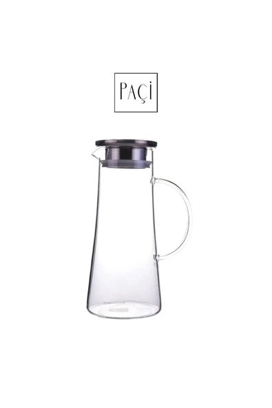 Şener Paçi 1400ml Metal Kapaklı Merida Cam Sürahi - 4