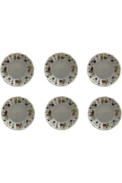 Ebru Metal 22 Parça Lalenaz Emaye Nostaljik Orta Boy Çaydanlık  Ve Çay Seti Takımı - 5