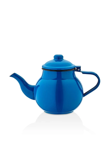 Ebru Metal 22 Parça Lalenaz Emaye Nostaljik Orta Boy Çaydanlık  Ve Çay Seti Takımı - 4