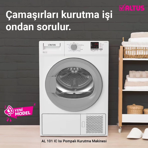 Altus AL 101 IC 10 kg Çamaşır Kurutma Makinesi