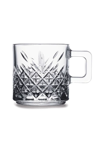 Paşabahçe Yeni Seri Timeless 3 Boy 6'lı 18 Parça Kulplu Bardak-fincan Takımı-195cc/250cc/315cc - Resim 4