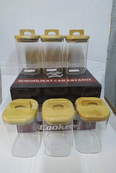 Cooker 13,5 Cm 6 Adet Borosilikat Cam Kavanoz