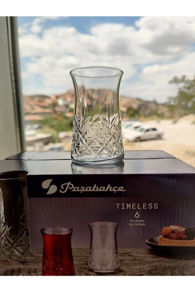Paşabahçe 12'Li Timeless Çay Bardağı Kristal Kesme Bardak Sadece Bardak - 5