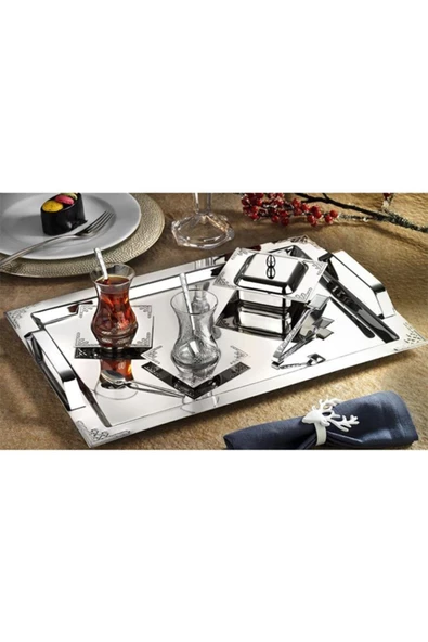 İslamoğlu Tiamo Hürrem Sade Çay Seti 40 Parça - Resim 2