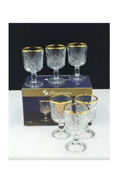 Paşabahçe 51718 Golden Touch Timeless Bardak 6 Lı 60 Cc