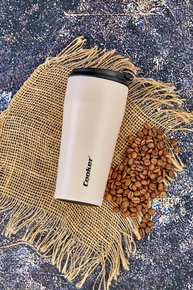 Cooker 0,40 Ml Çift Kat Paslanmaz Çelik Termos ( Çay Kahve Piknik Kamp Outdoor Ofis Otel Kafe Okul ) - 3