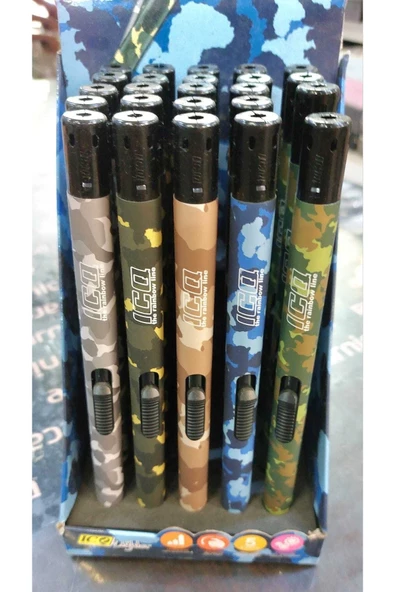 ERGENÇLER Icq Lighter Kamuflaj Desen Mutfak Çakmağı - 2