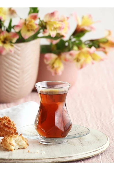 LAV Alya Çay Seti Çay Takımı - Çay Bardağı Takımı Tabağı 24 Prç. Fma05252