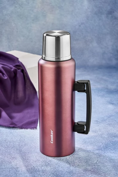 Cooker 1.5 LT KULPLU PASLANMAZ ÇELİK TERMOS - 2