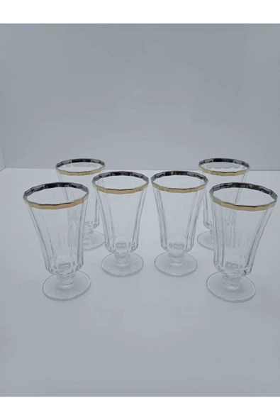 Paşabahçe Byart 440186 Altın Kaplama Ayaklı Bardak 6 Lı - 3