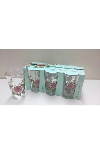 Paşabahçe Roses 6'lı Kahve Yanı Su Bardağı 52291