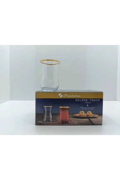 Paşabahçe 42021 12'li Golden Touch Çay Bardağı - Resim 2