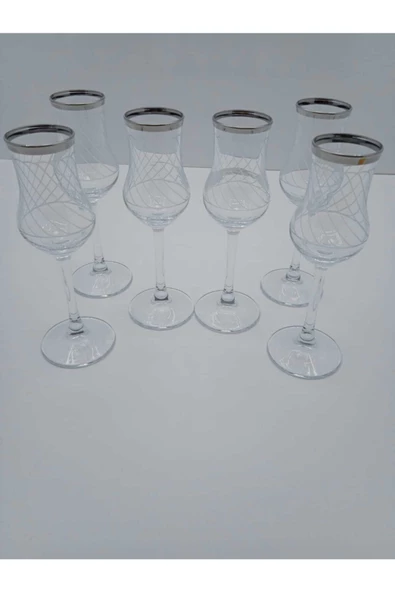 Paşabahçe Byart 440111 Platin Kaplama Kadeh Bardak Takımı 6 Lı - 6
