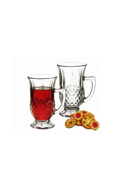 Paşabahçe Istanbul Ayaklı Çay Bardak - Çay Bardağı 12'li