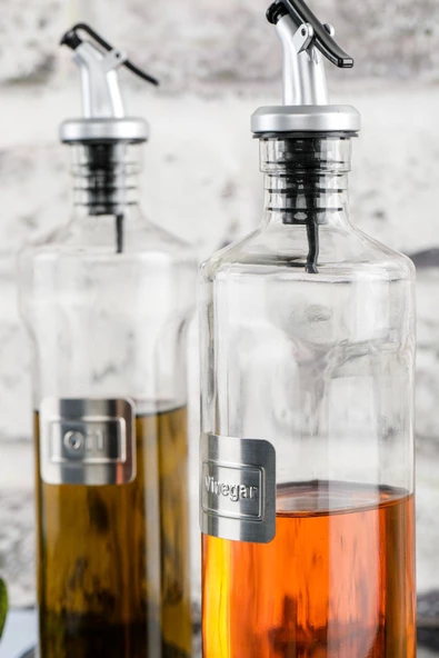 Cooker Shop Lüx Kapaklı Cam Şişe Yağlık & Sirkelik & Sosluk 500 ml2’li - 5