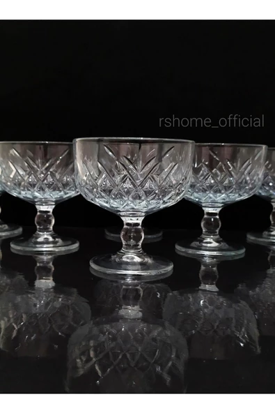 Paşabahçe 440211 Ayaklı Dondurma Ve Magnolya Kasesi - 6 Adet - 3