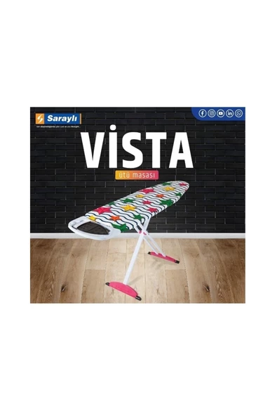 Saraylı Xxx Lady Vista Ütü Masası Monoblok Tabla 149x42x90 Cm - 3