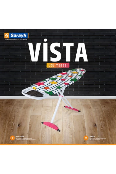 Saraylı Xxx Lady Vista Ütü Masası Monoblok Tabla 149x42x90 Cm