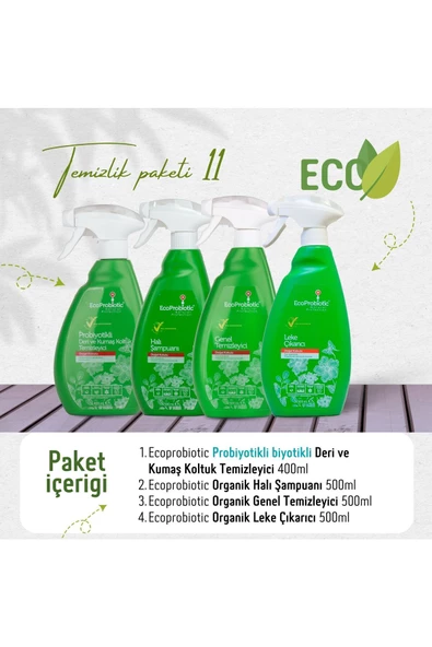 Ecoprobiotic Avantajlı 4'lü Ekolojik Temizlik Ürünleri Ekonomik Paket Genel Ev Temizliği Ürünleri