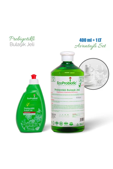 Ecoprobiotic Bulaşık Jeli 400 ml 1 Lt Set