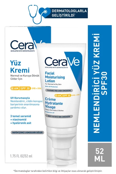 Cerave Nemlendirici Yüz Kremi SPF30 52 ml