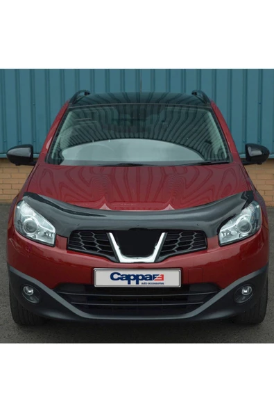 Cappafe Nissan Qashqai Ön Kaput Koruyucu Rüzgarlığı 4mm Akrilik (abs) Piano Black 2010-2013 - 4