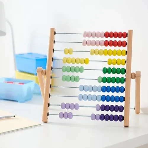 SUMUHOME UNDERHALLA ABAKÜS ÇOCUK EĞİTİCİ OYUNCAK ÇOK RENKLİ - 4