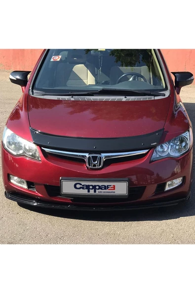Cappafe Honda Civic 8 Ön Kaput Koruma Rüzgarlık 4mm (abs) 06-12 - Resim 3