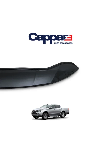 Cappafe Mitsubishi L200 Ön Kaput Koruma Rüzgarlık 4mm (abs) 15-19 - 3