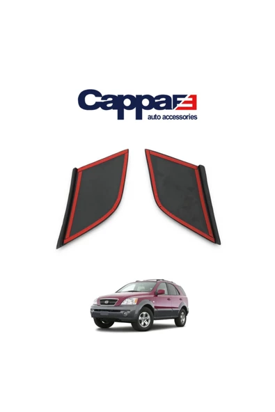 Cappafe Kıa Sorento Ön Kaput Koruyucu Rüzgarlık Eki (abs) 2 Prç 2002-2006 - Resim 4