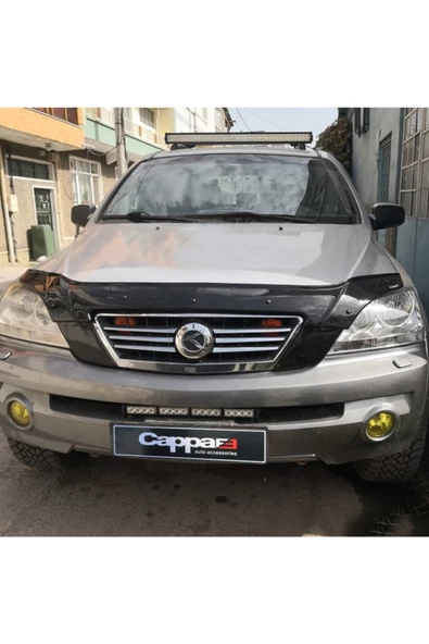 Cappafe Kıa Sorento Ön Kaput Koruyucu Rüzgarlık Eki (abs) 2 Prç 2002-2006 - Resim 2