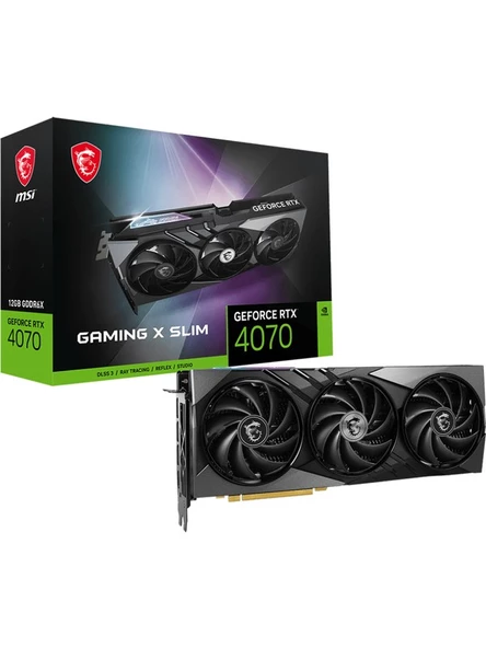 MSI VGA GEFORCE RTX 4070 GAMING X SLIM 12G RTX4070 12GB GDDR6X 192B DX12 PCIE 4.0 X16 (3XDP 1XHDMI)