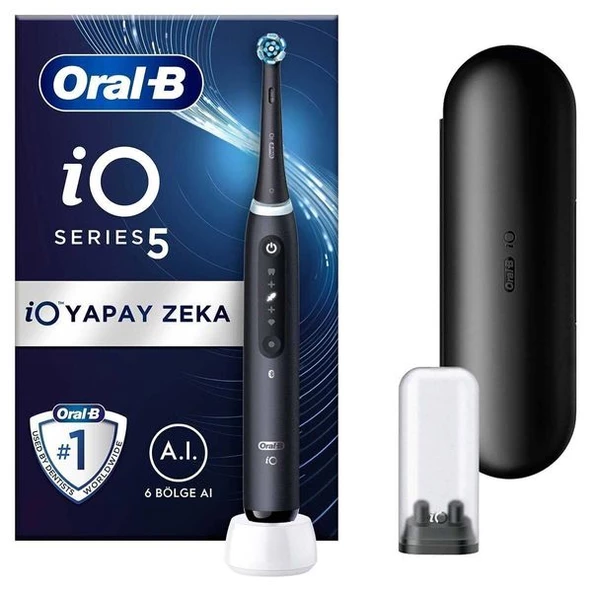 Oral-B iO 5 Siyah Şarjlı Diş Fırçası - 1