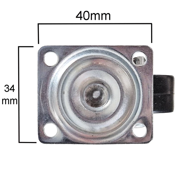 Döner Mini Teker Bilyalı Mobilya Tekeri Valiz Komidin Masa Sehpa Dolap Küçük Tekerlek -4 Adet - 4