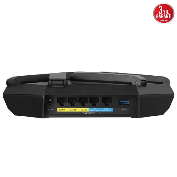 ASUS RT-AXE7800 WIFI-6E ÜÇ BAND 4G VPN GAMING ROUTER - Resim 6