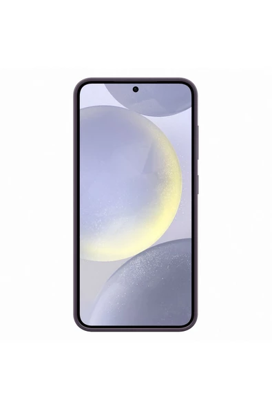 Galaxy S24 Kordonlu & Standlı Silikon Kılıf - Koyu Eflatun - 2