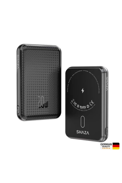 5.000 Mah Magsafe 15w Taşınabilir Şarj Cihazı Powerbank Siyah - 4