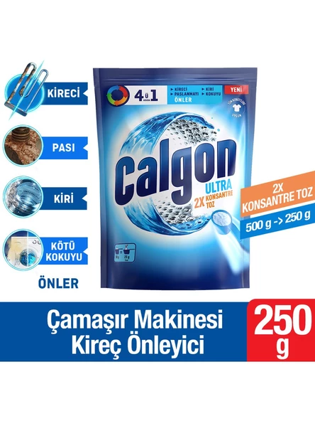 Calgon Çamaşır Makinesi Ultra 2X Kireç Önleyici 250 G - 2