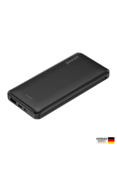 10.000 Mah Kendinden Kablolu Taşınabilir Şarj Cihazı Siyah Modern Tasarım 826334 - 4