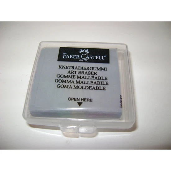 Faber Castell Plastik Kutulu Renkli Hamur Silgi,18
