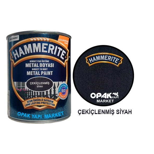 Marshall Hammerite Çekiçlenmiş Siyah 0,75lt (1 Kg) ürün görseli