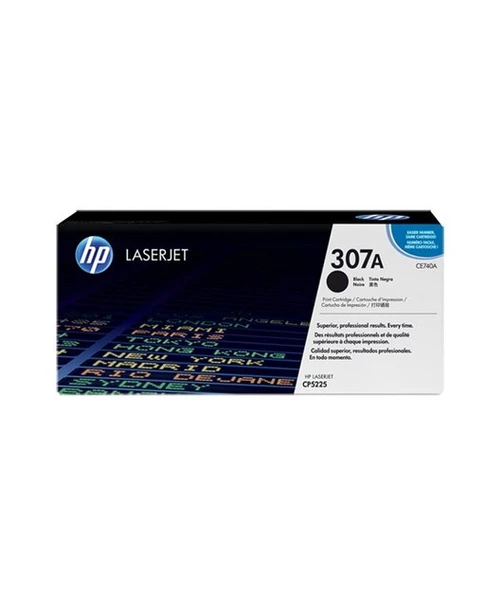 HP CE740A Black Toner Kartus 307A CE740A