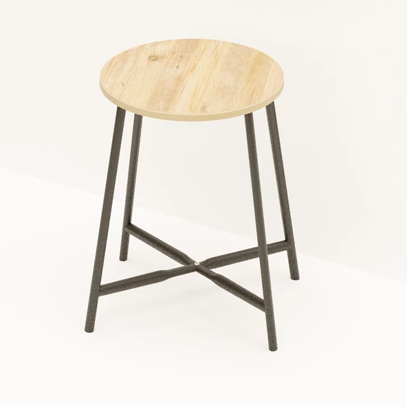 Eportatif Tabure Sandalye Mutfak Sandalyesi Çam 1477 - 2