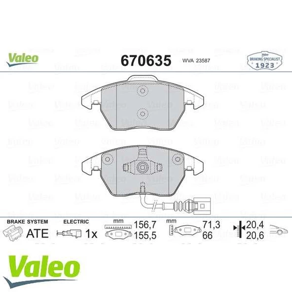 ÖN FREN BALATASI-KABLOLU 17.2 mm VW CADDY 04