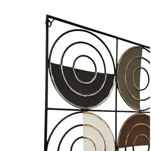 T.Concept Yuvarlak Desenli Metal Duvar Aksesuarı - 3